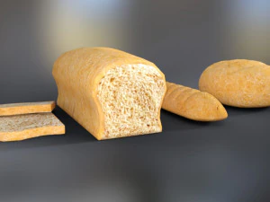 ब्रेड 3D मॉडल