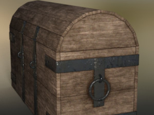 Chest medieval old Modelo 3D