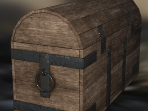 Chest medieval old Modelo 3D