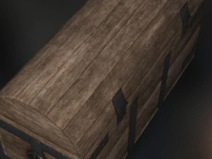 Ba&uacute; medieval antigo Modelo 3D