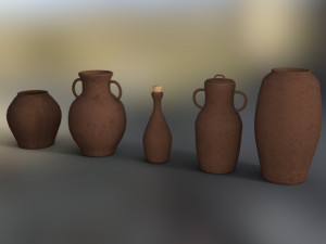 Jars pack 3D Model