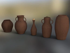 Pacote de potes Modelo 3D