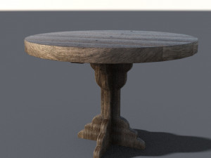 Round table Low-poly 3D Модель