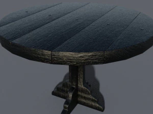 Round table Low-poly 3D Model