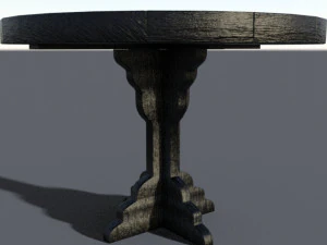 Round table Low-poly 3D Model