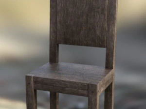 Single chair medieval 3D Model