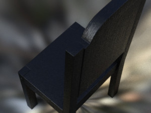 Single chair medieval 3D Модель