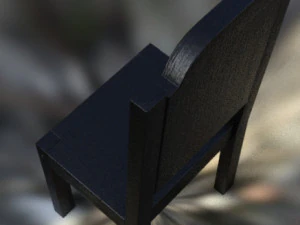 Single chair medieval 3D Model