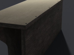 Shelf medieval old decor 3D 模型