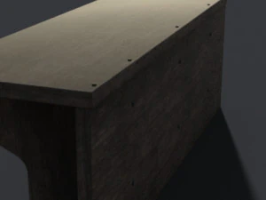 Shelf medieval old decor 3D Model