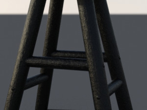 Stool medieval decor 3D मॉडल