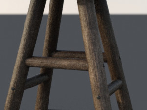 Stool medieval decor 3D मॉडल