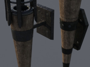 Torchs old medieval 3D Model