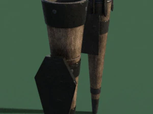 トーチ古い中世 3Dモデル