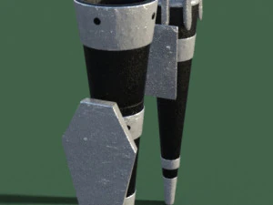 トーチ古い中世 3Dモデル