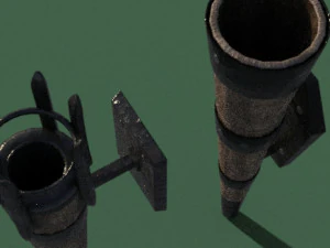 トーチ古い中世 3Dモデル