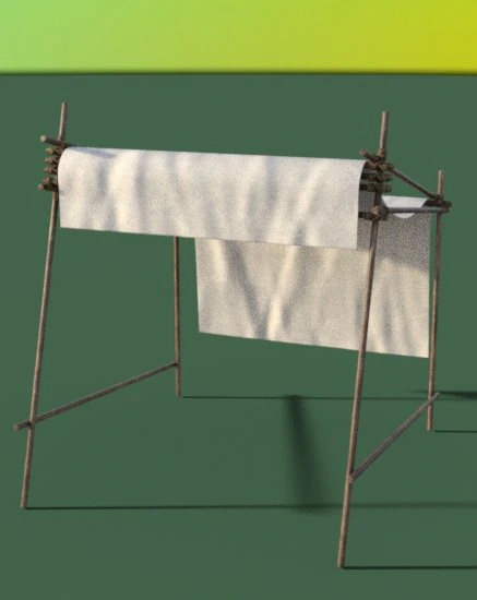 Tent medieval 3D Model .c4d .max .obj .3ds .fbx .stl .blend 