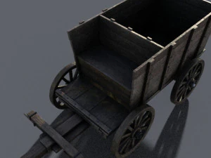 Wagen mittelalterlich 3D Modell