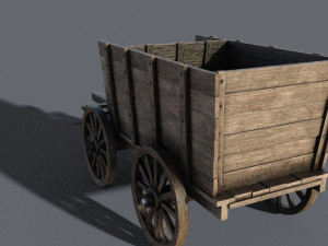 Wagon medieval Modèle 3D