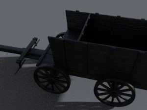 Wagen mittelalterlich 3D Modell