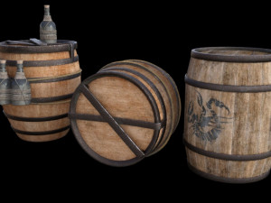 Viking pack props medieval Modello 3D