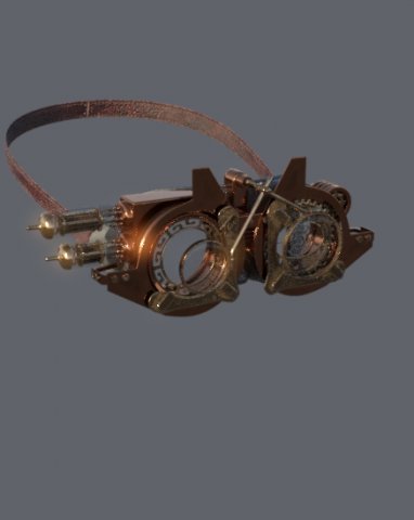 Googles steampunk sci fi 3D Model .c4d .max .obj .3ds .fbx .stl .blend 