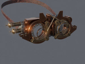Googles steampunk sci fi 3D 模型