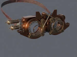 Ciencia ficci&oacute;n steampunk de Google Modelo 3D