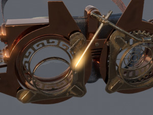 Googles steampunk sci fi 3D Model