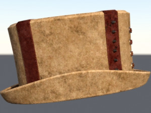 Steampunk Hat old Modelo 3D