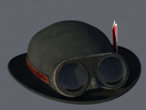 Hat old Card style 3D Model