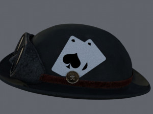 Hat old Card style 3D Model