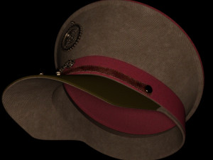 Hat military old 3D Model
