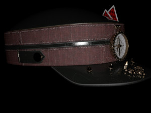 Hat military old Card style Model 3D