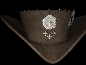 Hat historic old cards 3D Модель