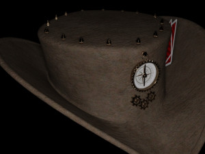 Hat historic old cards 3D Модель