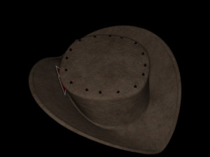 Hat historic old cards 3D Модель