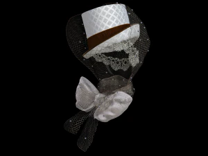 Hats cabaret old female 3D Model