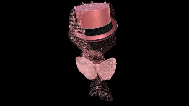 Hats cabaret old female 3D Модель .c4d .max .obj .3ds .fbx .stl .blend 