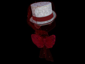 Hats cabaret old female 3D Model