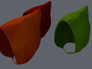 Fae caps unissex 3D Model