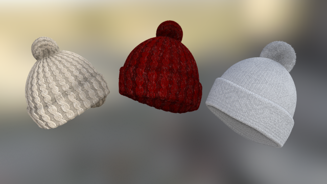 Xmas Hat collection 3D मॉडल .c4d .max .obj .3ds .fbx .stl .blend 