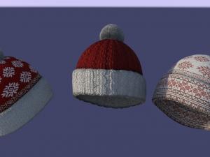 Xmas Hat collection 3D मॉडल