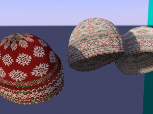 Xmas Hat collection 3D मॉडल