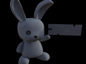 Bunny easter signal 3D-Modell