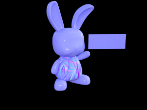 Bunny easter chocolate 3D Model