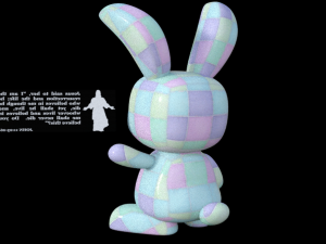 Happy Easter bunny 3Dモデル