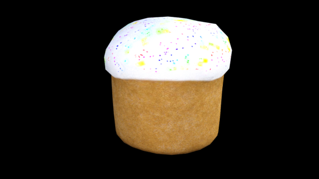 Cake easter 3D Модель .c4d .max .obj .3ds .fbx .stl .blend 