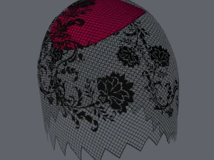 Cappello da signora vintage Modello 3D