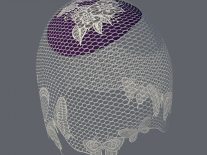 Hat madame vintage Modèle 3D